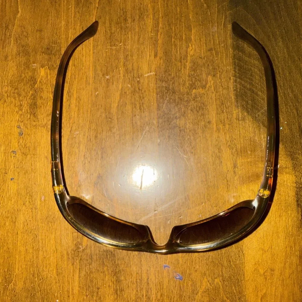 RAY-BAN RB4115 642/73 Shiny Tortoise Brown Sleek Predators Wrap Sunglasses